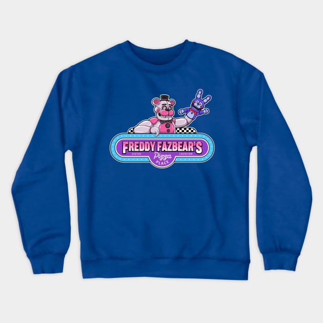 FNAF Funtime Freddy movie sign Crewneck Sweatshirt by halegrafx